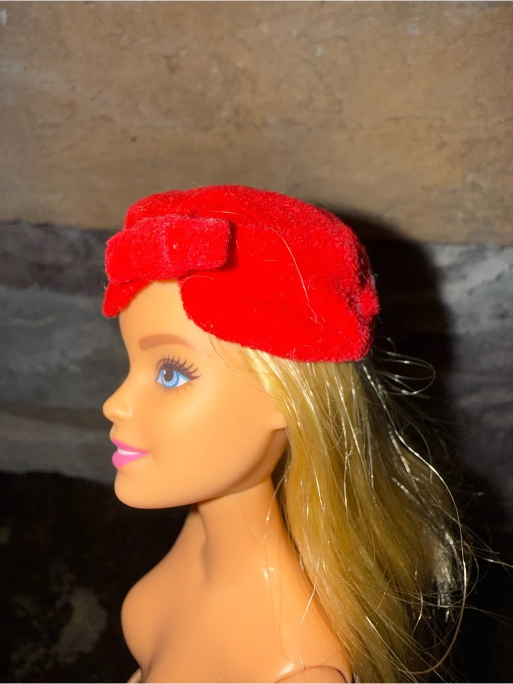 Barbie 60’s Vinatge red pill box hat